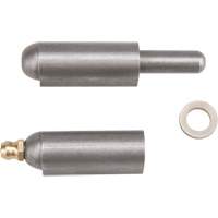 Weld-On Hinge, 0.512" Dia. x 3.15" L, Mild Steel w/Fixed Steel Pin - Aurora Tools 