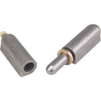 Weld-On Hinge, 0.63" Dia. x 3.937" L, Mild Steel w/Fixed Steel Pin - Aurora Tools 