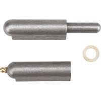 Weld-On Hinge, 0.787" Dia. x 5.906" L, Mild Steel w/Fixed Steel Pin - Aurora Tools 