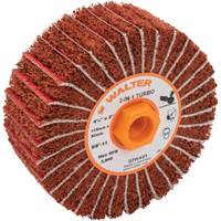 Two-In-One Turbo Drums, 4-1/2" Dia. x 2" W, 5/8"-11 Arbor, 60 Grit - Walter Surface Technologies 07K421