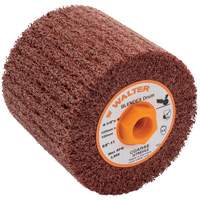 ALLSTEEL Blendex Surface Conditioning Drum, 4-1/4" Dia. x 4" W, 5/8"-11 Arbor, Coarse Grit - Walter Surface Technologies 07M342
