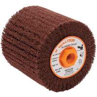 ALLSTEEL Blendex Surface Conditioning Drum, 4-1/4" Dia. x 4" W, 5/8"-11 Arbor, Medium Grit - Walter Surface Technologies 07M343