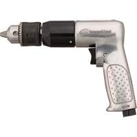 Reversible Air Drill, 4 CFM, 1/4" NPTF, 94 dBA, 1/2" Chuck, Keyed - Ingersoll Rand 7803RA