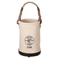 Straight-Wall Bucket, 14" H, Canvas, Beige - Klein Tools 5106