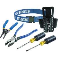 Jeu doutils de finition avec pochette &agrave; outils en cuir, 6 morcea - Klein Tools 80006