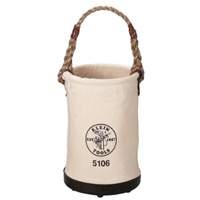 Straight-Wall Bucket, 9" L x 9" W x 14" H, Canvas, Beige - Klein Tools 5106P
