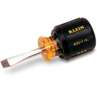 Heavy-Duty Slot Keystone Screwdriver, 1/2", 17-7/16" L, Cushion Grip Handle - Klein Tools 600-12