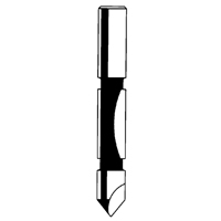 Router Bit - Panel Pilot Bit, 1/4" Dia., 3/4" H, 2-1/4" L, 1/4" Shank - Freud 26-100