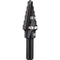 #6 Step Drill Bit, 3/8" - 1/2" , 1/16" Increments, High Speed Steel - Milwaukee 48-89-9206