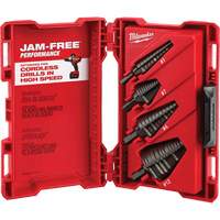 Step Drill Bit Set, 4 Pieces, High Speed Steel - Milwaukee 48-89-9223