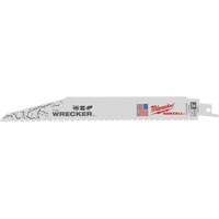 The Wrecker Multi-Material Sawzall&reg; Blade, Bi-Metal, 7-11 TPI, 9" L x 1" W - Milwaukee 48-01-7706