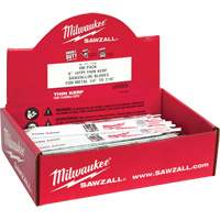 Sawzall&reg; Blade, Bi-Metal, 24 TPI, 6" L x 3/4" W - Milwaukee 48-01-7186