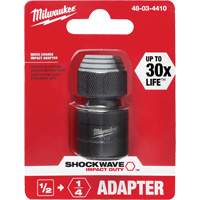 Adaptateur de douille carr&eacute;e &agrave; hexagonale pour tournevis &agrave; percussion Shockwave, Chocs, Prise 1/4", Douille 1/2", 1,875" lo - Milwaukee 48-03-4410CAN