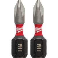 Shockwave Insert Bits, Phillips, #1, 1/4" Drive - Milwaukee 48-32-4411CAN