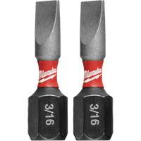 Shockwave Insert Bits, Slot, #8/3/16", 1/4" Drive - Milwaukee 48-32-4417