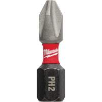 Forets &agrave; chocs Shockwave, Phillips, #2, Prise 1/4" - Milwaukee 48-32-4604