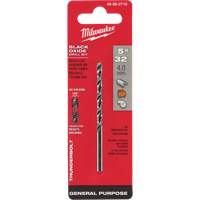 Thunderbolt&reg; Jobber Drill Bit, High Speed Steel, 5/32", 3-1/8" L, 2" Flute, 135° Point Angle - Milwaukee 48-89-2716