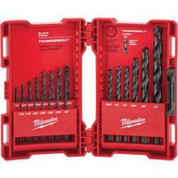 Thunderbolt&reg; Jobber Drill Bit Set, 21 Pieces, Alloy Steel - Milwaukee 48-89-2801