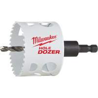 Scie-cloche Hole Dozer avec arbre, 2-1/2", Profondeur de la coupe 1-5/8", Bim&eacute;tal - Milwaukee 49-56-9669CAN