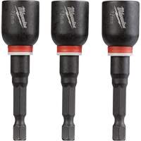 Shockwave Impact Duty Nut Driver, 1/4" Tip, 12 mm Drive, 2-9/16" L, Magnetic - Milwaukee 49-66-4612