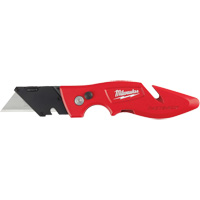 Fastback Flip Utility Knife, 2" Blade, Carbon Steel Blade, Metal Handle - Milwaukee 48-22-1901