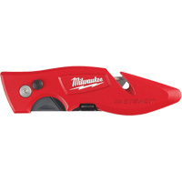 Fastback Flip Utility Knife, 2" Blade, Carbon Steel Blade, Metal Handle - Milwaukee 48-22-1901