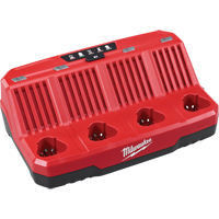 M12 Four Bay Sequential Charger, 12 V, Lithium-Ion - Milwaukee 48-59-1204