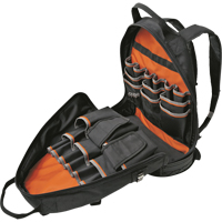 Tradesman Pro Electrician's Backpack Organizer, 14" L x 7" W, Black, Ballistic - Klein Tools 55421BP-14