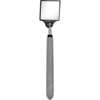 Miroir d'inspection en acrylique, Carr&eacute;e, 2" lo x 2" la, T&eacute;lescopique - Mag-Mate 312A