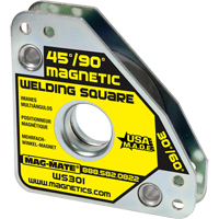 Magnetic Welding Squares, 7-5/8" L x 3/4" W x 3-3/4" H, 60 lbs. - Mag-Mate WS301
