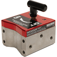 Mag90 On/Off Magnetic Squares, 4-1/4" L x 4" W x 4-3/4" H, 1000 lbs. - Mag-Mate WS1000R