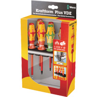 Jeu de tournevis isol&eacute;s 160 i / 168 i /6 VDE, 1000 V, 6 M - Wera Tools 05347777001