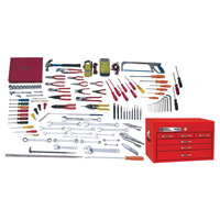 Ensemble pour maître-&eacute;lectricien avec coffre sup&eacute;rieur, 114 morceaux - Gray Tools MS3114