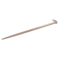 Rolling Head Pry Bar, 1-1/2" W x 11" L - Gray Tools 73611