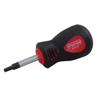 Tournevis &agrave; pointe carr&eacute;e &agrave; empreinte r&eacute;duite, Tige de #0, Ronde, 4" lo, Prise en Coussin&eacute;e - Gray Tools RB120A