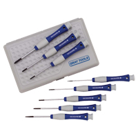 Jeu de tournevis de pr&eacute;cision, 8 mcx - Gray Tools 86980