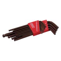 Long Arm Ball Hex Key Set, 13 Pcs., Imperial - Gray Tools 68913