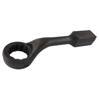 Striking Face Box Wrench, 12 Point, 70 mm, 45° Offset, Black Oxide Finish - Gray Tools 66970