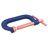 C-Clamp, 4" (102 mm) Capacity, 3" (76 mm) Throat Depth - Gray Tools C404
