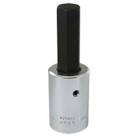 Bit Socket, Hex, 17 mm x 101 mm L, 1/2" Square Drive Drive - Gray Tools MDW17L