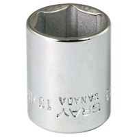 Douille, 13 mm, Prise 1/4", 6 pans - Gray Tools M613