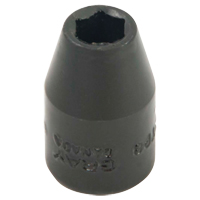 Douille, Chocs, 7/16", Prise 3/8", 6 pans - Gray Tools P2214
