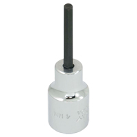 Bit Socket, 4 mm x 2-3/10" L, 3/8" Drive - Gray Tools MTW4