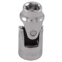 Universal Joint Socket, 5/8", 3/8" Drive, 6 Points - Gray Tools TU200A
