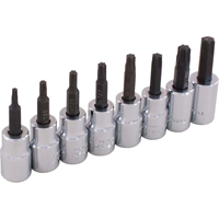 Socket Set, Torx&reg;, 3/8" Drive, 8 Pcs - Gray Tools 25708