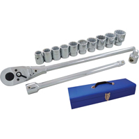 Socket & Attachment Set, 15 Pcs, 3/4" Drive Size - Gray Tools HD15