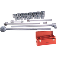 Socket & Attachment Set, 24 Pcs, 1" Drive Size - Gray Tools XH25