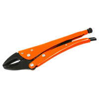 Locking Pliers, 12" Length, Curved Jaw - Grip-On 121-12