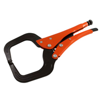 Locking Pliers, 6-3/4" Length, C-Clamp - Grip-On 124-06