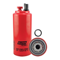 BF1293-SPS Filtre &agrave; carburant s&eacute;parateur d'eau avec drain &agrave; visser - Baldwin Filters BF1293-SPS